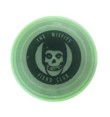 Vintage 90s The Misfits Fiend Club Crimson Glow in Dark Frisbee Punk Memrobilla