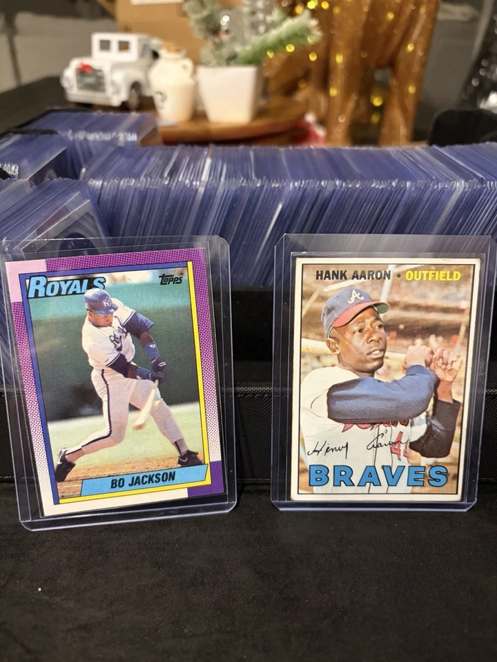 ¡Lote de béisbol! Griffey Jr, Barry Bonds, Hank Aaron, Bo Jackson Foto 2 de 3