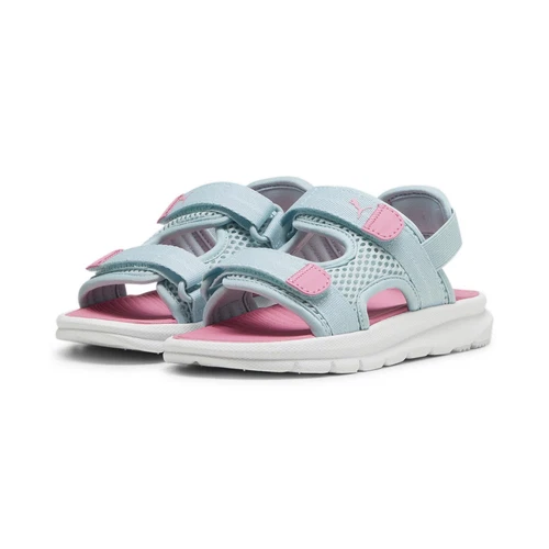 PUMA Evolve Sandal PS Slide Turquoise Surf Fast Pink White 32 EU32 EU