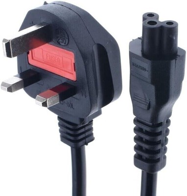 1,5 m 13 A Netz UK 3 Pin C5 Wasserkocher Netzkabel Leitung Kabel Kleeblatt für TV PC
