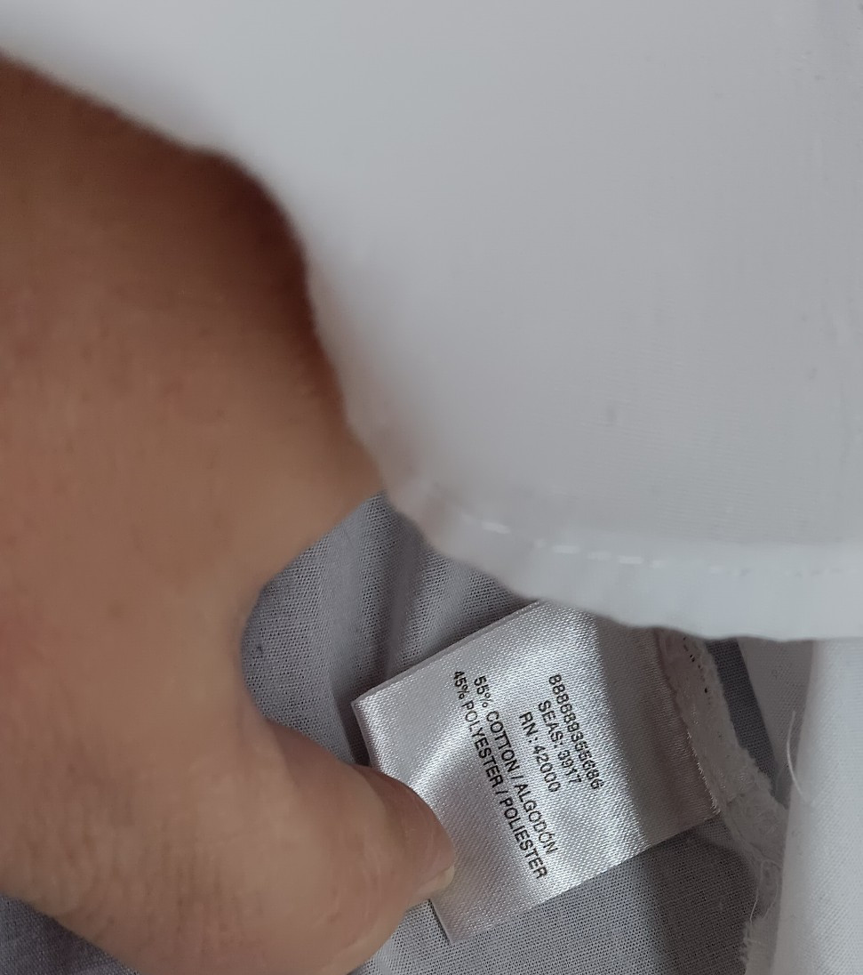 Basic Editions White Button Down Blouse Short Sle… - image 6