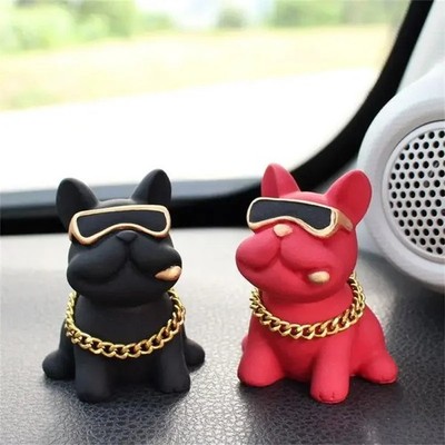 Niedliche Französische Bulldogge Auto Armaturenbrett Ornament Harz Innendekoration Geschenk UK