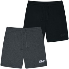 New GAP Mens Shorts Elasticated Waist Casual Gym Knee Length Plain Half Pants