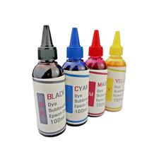4- 100ml bottles Dye Sublimation Ink for Epson WF-7110 WF-7610 WF-7620 Printers