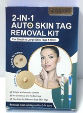 2-in-1 Auto Skin Tag Removal Kit - For Small to Large 1-9mm - NEW