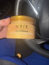 New Sealed Soleil Moroccan Organic Paraben-Free Hair Mask 10.14 oz / 300 ml
