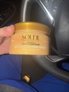 New Sealed Soleil Moroccan Organic Paraben-Free Hair Mask 10.14 oz / 300 ml 