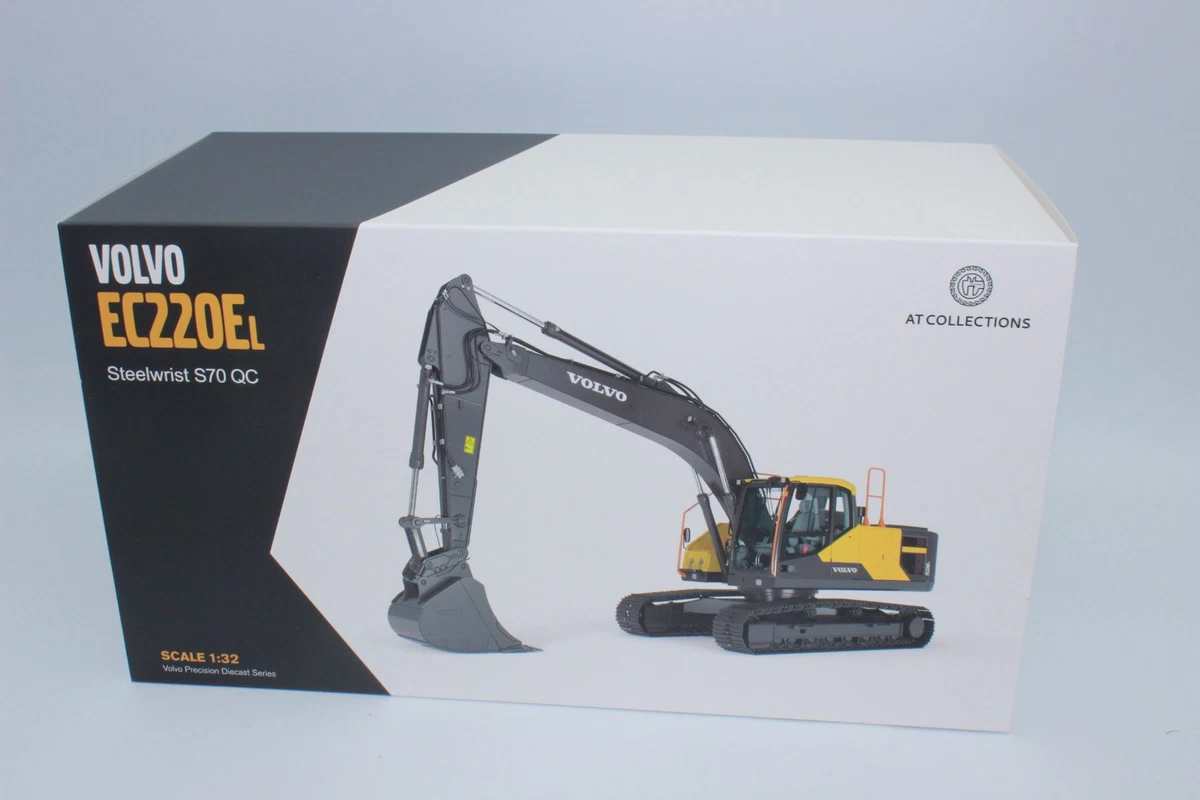 Miniature IMC / VDM – Pelleteuse Volvo EC350D – Échelle 1/32 – Moulée Sous Pression