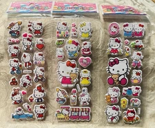 Retro Vintage Look Hello Kitty 3D Bubble Puffy Stickers 3 sets (#10)
