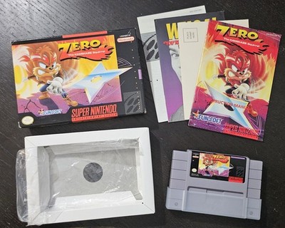 Zero the Kamikaze Squirrel (SNES) Super Nintendo CIB+ Complete Box 1994 Sunsoft