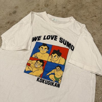 Vintage Kokugikan Sumo Wrestler Souvenir T-Shirt 80s M/S