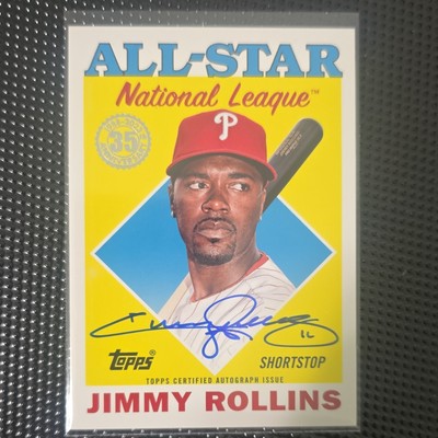 Topps 2023 Update 1988 All-Stars Autographs Jimmy Rollins Auto #88ASA-JRO