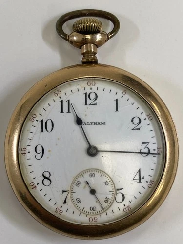 Antique Waltham Traveler Gold Filled Pocket Watch, Doesn't Run (37-#61)