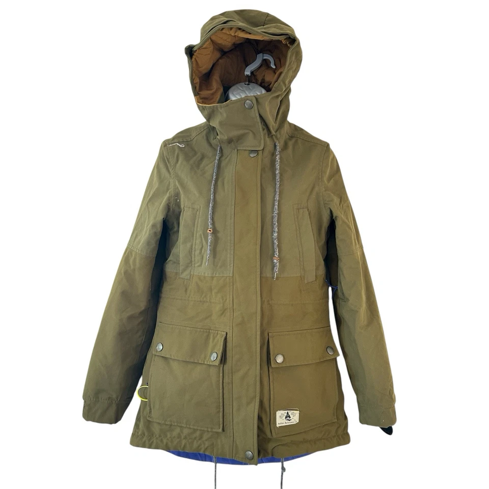 Chaqueta de refugio para mujer HOLDEN Parka con capucha esquí snowboard chaqueta oliva talla XS Foto 2 de 4