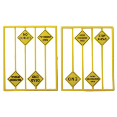 NEW Tichy Train 2077 Written Warning Signs O Scale FREE US SHIP