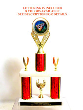 BILLIARDS TROPHY POOL TROPHY MARBLE BASE 8 COLORS