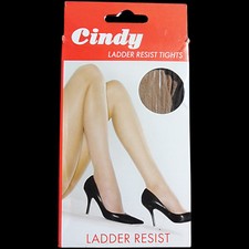 NEW WOMENS LADIES CINDY RUN LADDER RESIST TIGHTS ONE-SIZE MEDIUM M   20 DENIER 