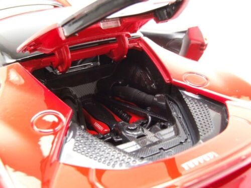 Ferrari SF90 Stradale Hybrid 2019 Coche a Escala Rojo 1:18 Bburago - Imagen 8 de 10