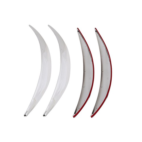 4PCS Chrome Car Wheel Eyebrow Protector Strips Trim Lip Fender Flare Strickers - Picture 7 of 11
