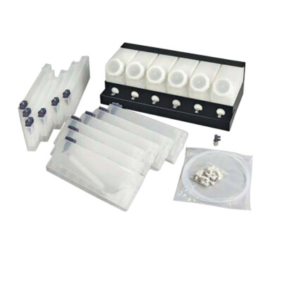 6 Bottles, 12 Cartridges for Roland Continuous Bulk Ink Supply System CISS DHL