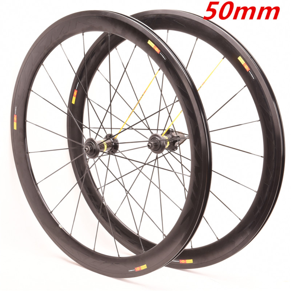 50mm Depth Road Bike 700C Wheelset Carbon Hub Alloy Bicycle Wheels Set