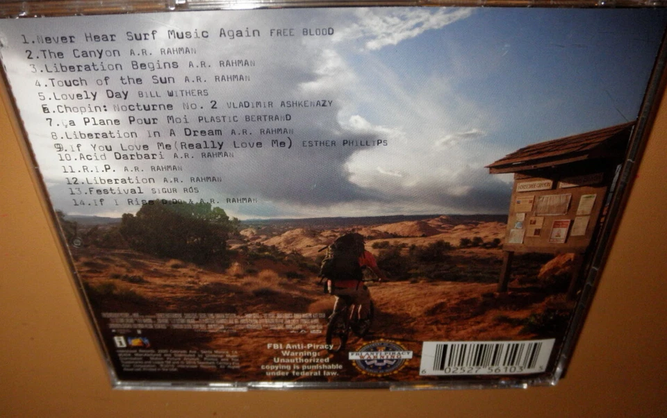 127 Hours CD soundtrack AR Rahman score esther phillips SIGUR ROS withers Foto 3 de 3