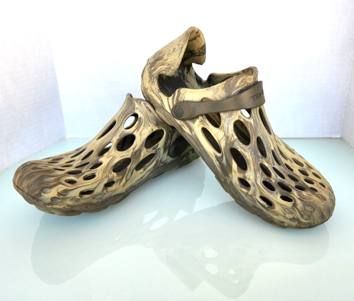 Sandali Merrell Unisex Hydro Moc Clog verdi mimetici taglia uomo 9 donna 10 5