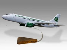 Airbus A320 Germania Desk Wood Airplane Model Small Scale 1/130
