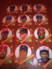 Juego de 12 placas de pagadores de béisbol MLB/TARA TOY con soportes nuevo en caja o Smith D Hernandez