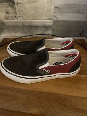 Vans Slip-On Asphalt Skate Shoes Vans Skate Slip-On Asphalt & Pomegranate Skate Shoes | Zumiez main image 2