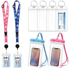 8 Pcs Cruise Ship Essentials Kit Include 2 Lanyards Ship Cards 4 Cruise Lugga...