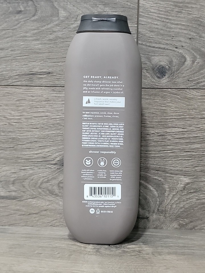 Method Men 2-In-1 Shampoo and Conditioner, Cedar and Cypress 14 FL Oz ...