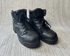 Timberland Pro 358 Powerfit Womens 9W Black Leather Work Boots Lace Up 72399