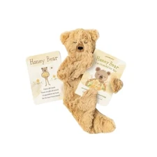 Slumber Kins Honey Bear Stuffie Kin Snuggler Plush Toy Book Kit *NEW IN BOX*