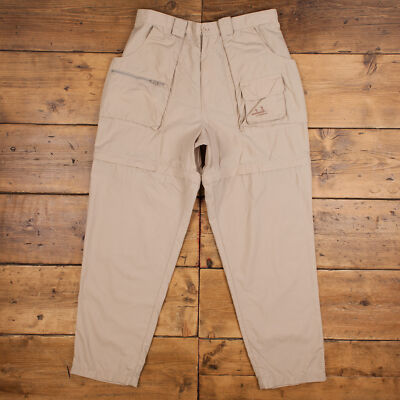 Vintage Cabela's Outdoorhose Hose 36x33 Angeln Zip Off Gorpcore Wandern