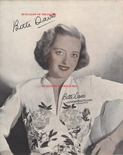 BETTE DAVIS  signed 8x10 vintage magazine page photo