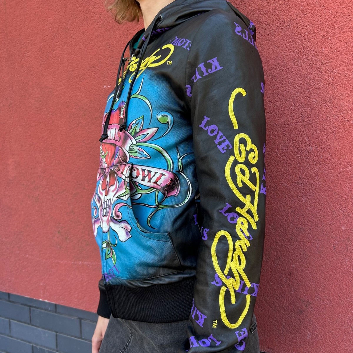 レア【Ed Hardy】トラックジャケット　ブルゾン【エドハーディ】M Y2K 楽天市場】【セール】【送料無料】 エドハーディー 【200種類の