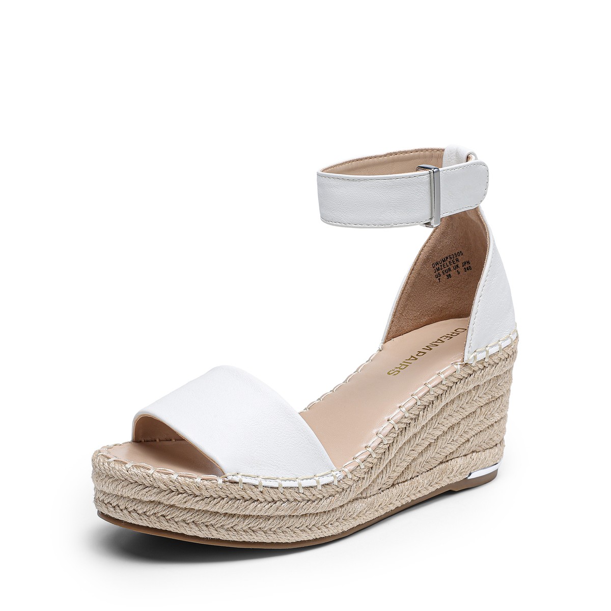 DREAM PAIRS Women Wedge Sandals Open Toe Espadrilles Ankle Strap Platform  Shoes
