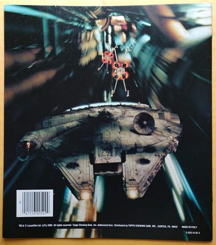 1983 STAR WARS UNUSED STICKER ALBUM) PANINI TOPPS ITALY VINTAGE ROTJ RETURN JEDI - Picture 3 of 6