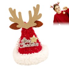 Lady Girl Christmas Hat Hair Clips Sequin Xmas Hat Hair Barrettes Headwear Gift