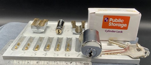 Cam Lock For Public Storage NIB 2 Keys 6 Chambers - Picture 2 of 3