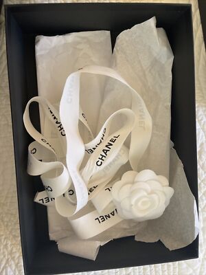 Special!!Authentic Chanel Gift Box 10x7x3 with ribbon/flower