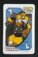 Uno Flip! Transformers Card Blue Bumblebee #1