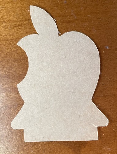 Vintage Small Apple Computer Rainbow Logo / Decal 2.5” High Genuine Apple - Picture 2 of 3