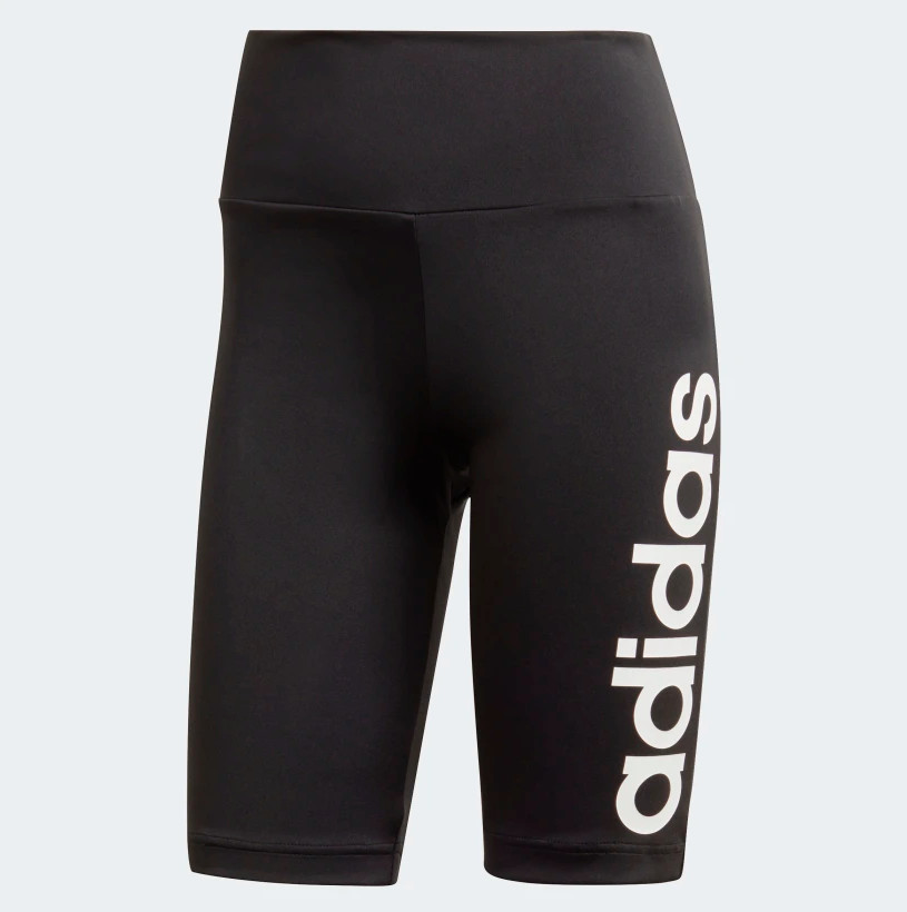 Короткие колготки Adidas Womens Designed 2 Move, черные / белые