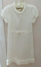 NWOT JANIE AND JACK Size 6 Boutique Ivory Dress w Tiered Ruffles