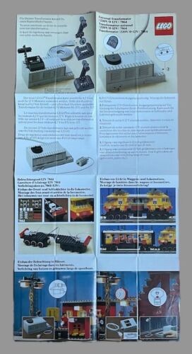 Lego Faltblatt 1980 Universal-Transformator 7864 Beschreibung Prospekt Anwendung
