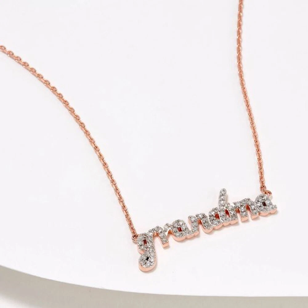 Grandma initial necklace clearance