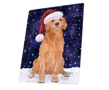 Let it Snow Christmas Golden Retriever Dog Woven Throw Sherpa Blanket T01