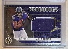 2020 Panini Elements J.K. Dobbins RC Frequency Patch Rookie /199 Ravens S171